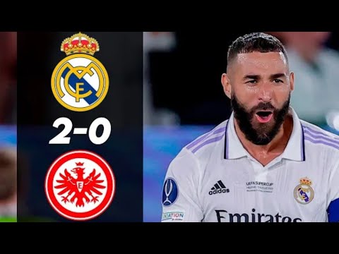Real Madrid 2-0 Eintracht Frankfurt LIVE: Benzema scores!